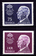 Schweden - Sweden 1973 Mi. 826-27 ** Tod König Gustav VI.  (6960 - Altri & Non Classificati
