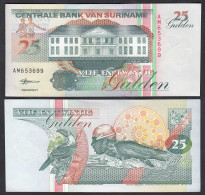 SURINAM - SURINAME 25 Gulden 1998 Pick 138d UNC (1)    (27691 - Autres - Amérique