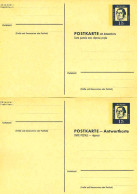 Germany BRD Ganzsache Postal Stationery  Antwortkarte Reply Card Michel P80 - Andere & Zonder Classificatie