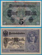 Deutschland - Germany 5 Mark 1917 Ro 54c Pick 56 VF+ (3+) Serie R  (18444 - Other & Unclassified