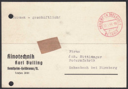 Heilbronn Neckar Gebühr Bezahlt 10.1.1946 Auf Karte   (23732 - Sonstige & Ohne Zuordnung