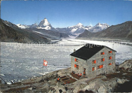 12065849 Zermatt VS Monte Rosa Huette Gornergletscher Matterhorn Dt Blanche Ober - Altri & Non Classificati