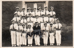 CARTE PHOTO,61,ORNE,BELLEME,JEUNES BELLEMOIS,PUPILLES,COUR DE GYMNASTIQUE,RARE - Altri & Non Classificati