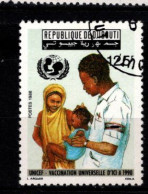 - DJIBOUTI - 1988 - YT N° 642 - Oblitéré - Vaccination - Dschibuti (1977-...)