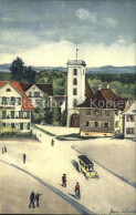 12058649 Amriswil TG Marktplatz Konzerthalle Kuenstlerkarte Amriswil - Andere & Zonder Classificatie