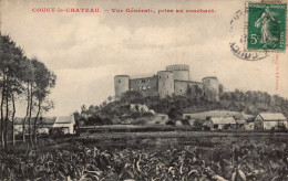 02 , Cpa  COUCY Le CHATEAU , Vue Générale , Prise Au Couchant  (15079.V.24) - Sonstige & Ohne Zuordnung
