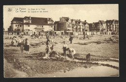 De Panne La Digue Et La Plage Briefstempel 1934 La Panne Htje - De Panne