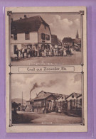 OLD POSTCARD -   GRUSS AUS ZINSWEILER - WIRTSCHAFT Z. GOLDENEN KRONE - EISENGIESSEREI - Otros & Sin Clasificación