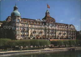 12032907 Luzern LU Palace Hotel Schweizer Flagge Luzern - Other & Unclassified