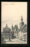 AK Eisleben, Marktplatz Mit Lutherdenkmal  - Lutherstadt Eisleben