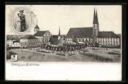 AK Altötting, Platz Mit Kirchen Und Dem Gnadenbild  - Altoetting