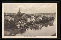 AK Halle-Cröllwitz /Saale, Blick über Die Saale Zur Stadt  - Sonstige & Ohne Zuordnung