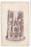 BRUXELLES : Sainte Gudule Début 1900 - Pub Serrurerie Quincaillerie Léon Deny Av. De Jette (F7980) - Monuments