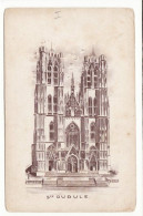 Delcampe - BRUXELLES : Sainte Gudule Début 1900 - Pub Serrurerie Quincaillerie Léon Deny Av. De Jette (F7980) - Monumenti, Edifici