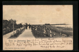 AK Döse /Nordsee, Promenade Mit Strand  - Sonstige & Ohne Zuordnung