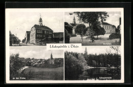 AK Unterpörlitz I. Thür., Rathaus, Dorfplatz, An Der Kirche, Schwemmteich  - Andere & Zonder Classificatie