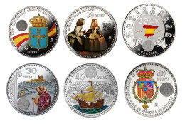 6 Monedas De La FNMT Canjeables Por Euros. Del Año 2018 Al 2023. -  Colecciones