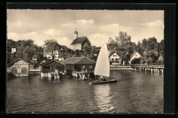 AK Unter-Schondorf Am Ammersee, Blick Auf Das älteste Kirchlein Am See  - Other & Unclassified