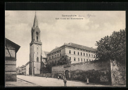 AK Germersheim, Kath. Kirche Mit Klosterkaserne  - Germersheim