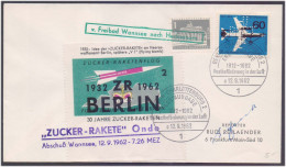 SUGAR ROCKET V-1 Flying Bomb Sent To Berlin Army Weapons, SIGNED By Gerhard Zucker Rocket Scientist, Perfin Stamp Cover - Brieven En Documenten