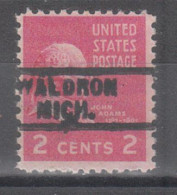 USA Precancel Vorausentwertungen Preo Locals Michigan, Waldron 729 - Precancels