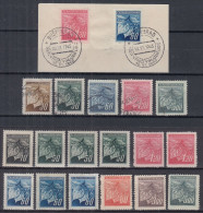 ⁕ Czechoslovakia 1945 ⁕ Linden Branch Collection 19v Used & Unused ( MH & No Gum ) - Usados