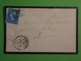 DO16 FRANCE LETTRE 1865 ANGERS A SAUMUR +  N°22 +AFF. INTERESSANT+ +++++ - 1849-1876: Classic Period
