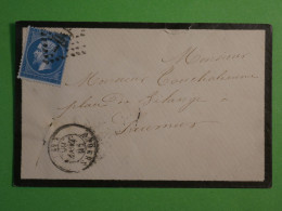 DO16 FRANCE LETTRE 1865 ANGERS A SAUMUR +  N°22 +AFF. INTERESSANT+ +++++ - 1849-1876: Klassieke Periode