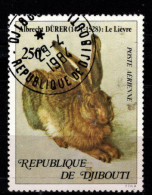- DJIBOUTI - 1978 - YT N° PA 126 - Oblitéré - Lièvre De Durer - Gibuti (1977-...)