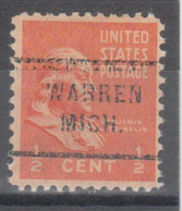 USA Precancel Vorausentwertungen Preo Locals Michigan, Warren 712 - Precancels