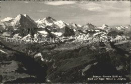 12022727 Brienzer Rothorn BE Panorama Blick Auf Eiger Moench Jungfrau Berner Alp - Autres & Non Classés