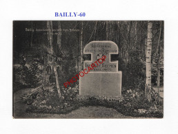 BAILLY-60-Monument Inf. Regt. BREMEN-Cimetiere-Tombes-CARTE Imprimee Allemande-GUERRE 14-18-1 WK-MILITARIA-Feldpost - Cimiteri Militari