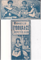 ETIQUETTE D ALLUMETTE(EYDOUX) MARSEILLE(2 PIECES) - Scatole Di Fiammiferi - Etichette