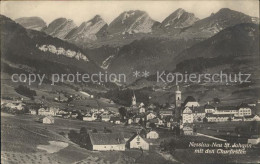 12018447 Neu St Johann Gesamtansicht Mit Churfirsten Appenzeller Alpen Neu St. J - Autres & Non Classés
