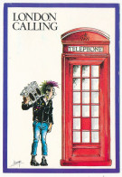 CPSM 10.5 X 15 Grande Bretagne Angleterre (244) LONDON Calling  L'appel De Londres  Cabine Téléphonique - Other & Unclassified