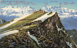 SUISSE - Rochers De Naye (2045m) - Tour Noir Aig - Aig Les Courbes - Aig Vert - Carte Postale - Otros & Sin Clasificación