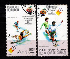 - DJIBOUTI - 1981 - YT N° PA 147 / 148 - Oblitérés - Coupe Du Monde Foot - Dschibuti (1977-...)