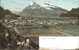 12015817 Bad Ragaz Panorama Mit Churfirsten Gonzen Alvier Appenzeller Alpen Bad  - Other & Unclassified