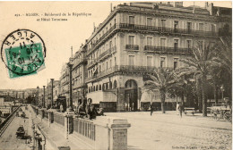 ALGERIE - ALGER - 291 - Boulevard  De La République Hôtel Terminus - Collection Régence A. L. édit. Alger (Leroux) - - Algerien