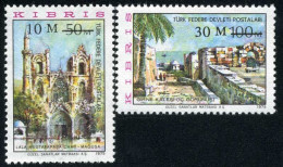 Chipre Turco 1976  - 18/19 - Sellos De 1975 Monumentos Paisajes ** - Unused Stamps