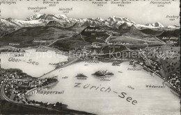 12014907 Zuerichsee Und Umgebung Alpenpanorama Aus Vogelperspektive Zuerich - Andere & Zonder Classificatie