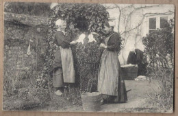 CPA 56 - LORIENT - Lorientaises Mettant Leurs Coiffes à Sécher - TB PLAN ANIMATION 1905 - Lorient