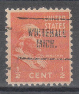 USA Precancel Vorausentwertungen Preo Locals Michigan, Whitehall 704 - Precancels