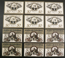 Delitzsch: 12x 50 Pfennig - Bis 20.8.1921 - Colecciones