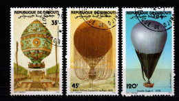 - DJIBOUTI - 1983 - YT N° PA 178 / 180 - Oblitérés - Ballons - Djibouti (1977-...)