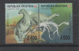 Croatia 1994, Used, Michel 268_9, Dinosaur, Fauna, Pair (2) - Croatia