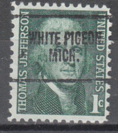 USA Precancel Vorausentwertungen Preo Locals Michigan, White Pigeon 704 - Preobliterati