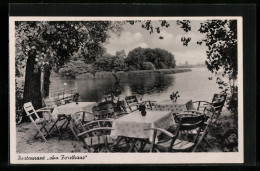 AK Berlin-Tegel, Restaurant Am Forsthaus Am Tegelsee  - Jagd