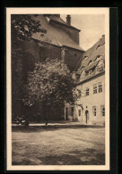 AK Halle A. Saale, St. Moritzkirche Mit Kirchplatz Und Alten Hospitalgebäuden  - Autres & Non Classés