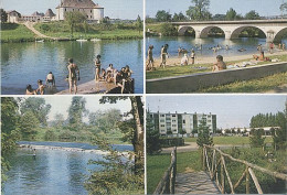 X9131 SAINT LEON SUR L' ISLE DORDOGNE MULTIVUES CHATEAU BEAUSEJOUR PONT PLAGE BARRAGE CENTRE COMMERCIAL PERIGORD - Other & Unclassified